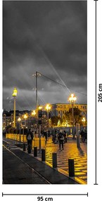 Fototapet pentru ușă - Roata Ferris în amurg (95x205cm)