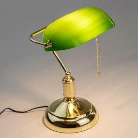 Brilagi - Lampă de birou BANK OFFICE 1xE27/60W/230V auriu/verde