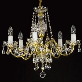 Candelabru cristal Bohemia 6 brate, diam. 53cm Adela VI CE