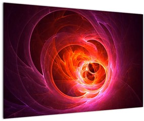 Tabloul modern cu abstracțiune roz (90x60 cm)