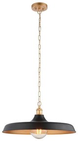 Endon 99998 - Lustru pe lanț SABIAN 1xE27/10W/230V negru/auriu