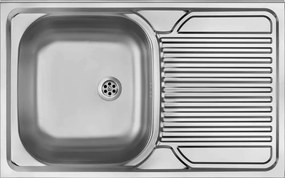 Chiuveta Deante Tango inox satinat cu cuva orientata pe stanga 80x50 cm