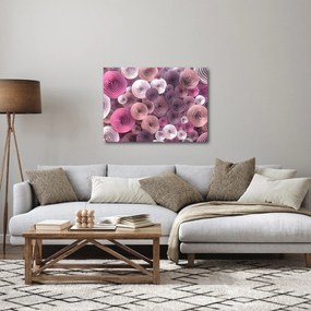 Tablou abstract a florii de trandafir (70x50 cm)