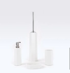 Set de accesorii pentru baie Metaform OTTO, alb mat