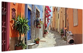 Tablou cu strada din Sardinia (120x50 cm)