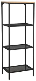 Raft metalic LEX B 50x36x136 cm negru