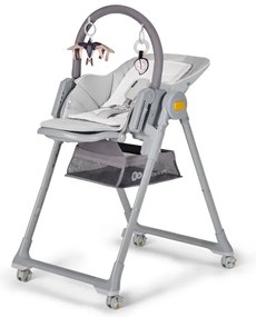 Scaun de masă 2 în 1 pentru copii LASTREE gri KINDERKRAFT