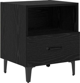 vidaXL Dulap de noapte Stejar negru 40 x 35 x 47.5 cm Lemn compozit