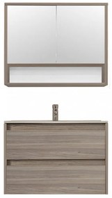 Mobilier complet de baie Porto 80 în culoarea ulmului Rauna