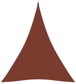 Parasolar, caramiziu, 5x7x7 m, tesatura oxford, triunghiular Terracota, 5 x 7 x 7 m