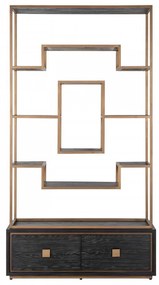 Biblioteca din stejar Hunter 120x222 cm
