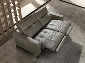 Canapea 2 locuri design italian, Functia Relax, Cowhide gri