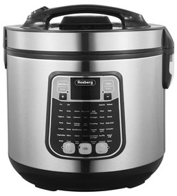 Resigilat: Multicooker cu 45 de programe Rosberg Premium RP51985D5, 930W, 5L, Acoperire antiaderenta, Otel inoxidabil