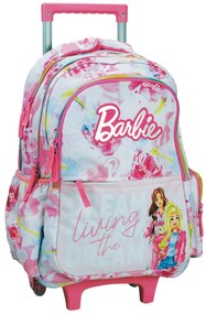 Barbie Paints rucsac școlar pe roți, 46 cm