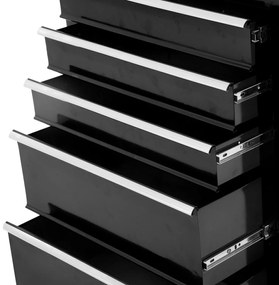 Carucior scule pentru atelier HOMCOM, 61.5x33x85cm negru | Aosom RO