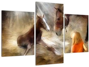 Tablou - Bine ai venit, căluțul mic (90x60 cm)