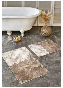 Covorașe de baie maro 2 buc. 60x100 cm – Mila Home