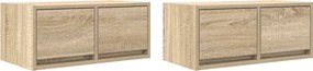 vidaXL Dulapuri TV 2 buc Stejar Sonoma 60x31x25,5 cm Lemn prelucrat