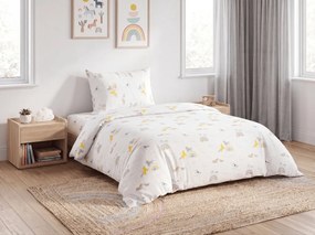 Lenjerie de pat din bumbac pentru copii MAGIC UNICORN alb, 100% bumbac Dimensiune lenjerie de pat: 70 x 90 cm | 140 x 200 cm
