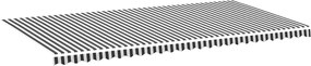 vidaXL Pânză de rezervă copertină, antracit și alb, 6x3 m