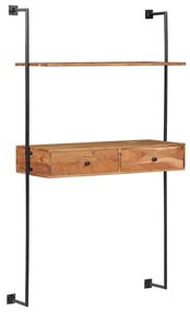 vidaXL Birou de perete, 90 x 40 x 170 cm, lemn masiv de acacia