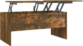 vidaXL Măsuță de cafea stejar fumuriu 102x50,5x46,5 cm lemn prelucrat