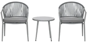 Outsunny Set Bistro din Ratan pentru Exterior, 3 Piese | Aosom Romania