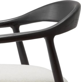 Scaun elegant design LUX Beale negru/ crem