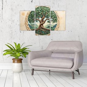 Tablou – Arborele vieții împletit (90x60 cm)