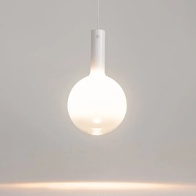 Lustra/Pendul LED design decorativ Nebula 25cm alb