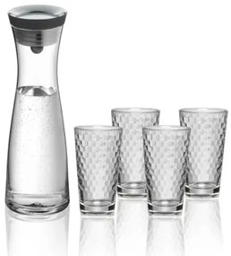 WMF Carafă Basic pentru apă, 1 l + 4 pahare