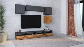 Living haaus Haga V17, Antracit/Stejar Wotan, L 240 cm
