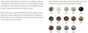 Plafoniera design clasic realizata manual CAPUA 44cm
