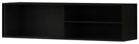 Dulap TV suspendat MEORATI 120x40 cm, negru/dub artisan