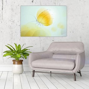 Tablou - Fluturele galben (90x60 cm)