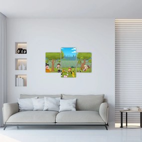 Tablou - Copii la locul de joacă (90x60 cm)