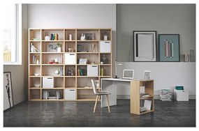 Bibliotecă TemaHome Pombal, lățime 255 cm, maro deschis