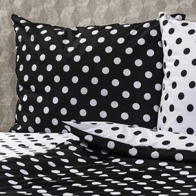 Lenjerie pat 1 pers. 4Home Buline negre, bumbac, 140 x 220 cm, 70 x 90 cm, 140 x 220 cm, 70 x 90 cm