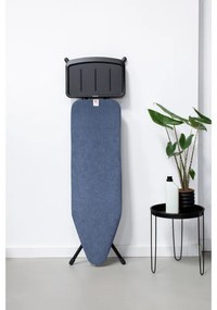 Masa de calcat Brabantia B 1003352, 124x38 cm, 7 pozitii de reglare, Suport generator de abur, Albastru