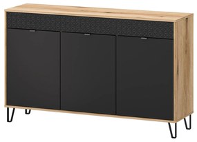 Dulap Botones (stejar evoke + negru) . 1116772