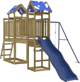 vidaXL Set de joacă pentru exterior, lemn de pin impregnat