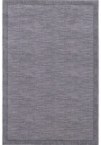 Covor gri închis din lână 133x180 cm Linea – Agnella