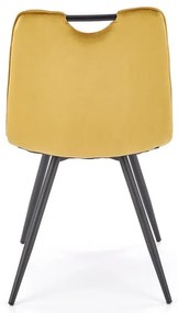 Scaun de bucaterie Olindo, galben