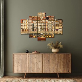 Tablou - Cartierul Waterfront, Portugalia (150x105 cm)