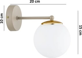BRILAGI - Aplica de perete MILO ECRU 1xE27/60W/230V bej/auriu