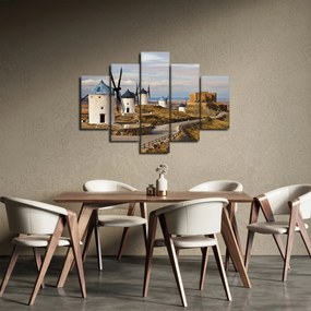 Tablou - Morile de vânt din Consuegra, Spania (150x105 cm)