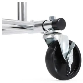 Cuier mobil de podea LINEA, argintiu