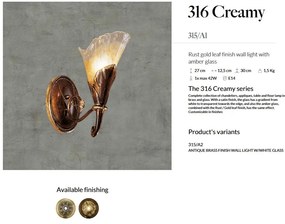 Aplica de perete LUX design clasic realizata manual 316 Creamy