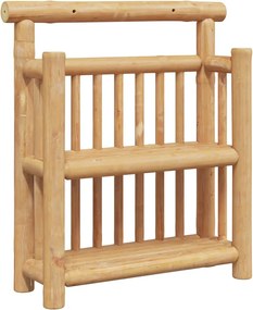 vidaXL Raft de perete cu raft Pe perete natural 40 x 13 x 44 cm Bambus