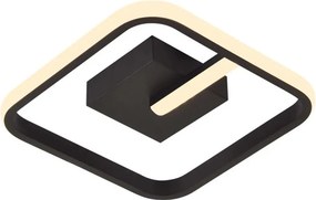 Plafoniera LED Erste Veon 28W Negru 3CCT 1960lm IP20 Corp Iluminat Modern Minimalist pentru Living Birou Bucatarie Design Contemporan Eficient